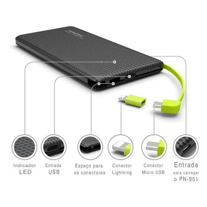 Carregador portátil Pineng Power Bank